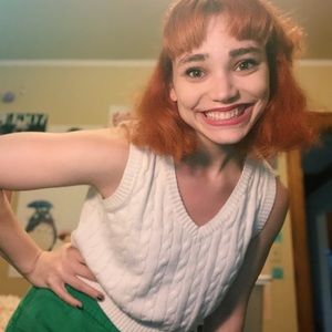 White knit V-neck top from Urban Outfitters